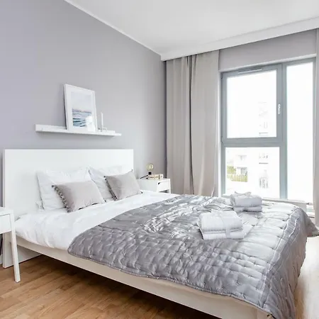 公寓 Seaside 150m Do Plazy - Parking - - Polsat Ergo Arena 格但斯克
